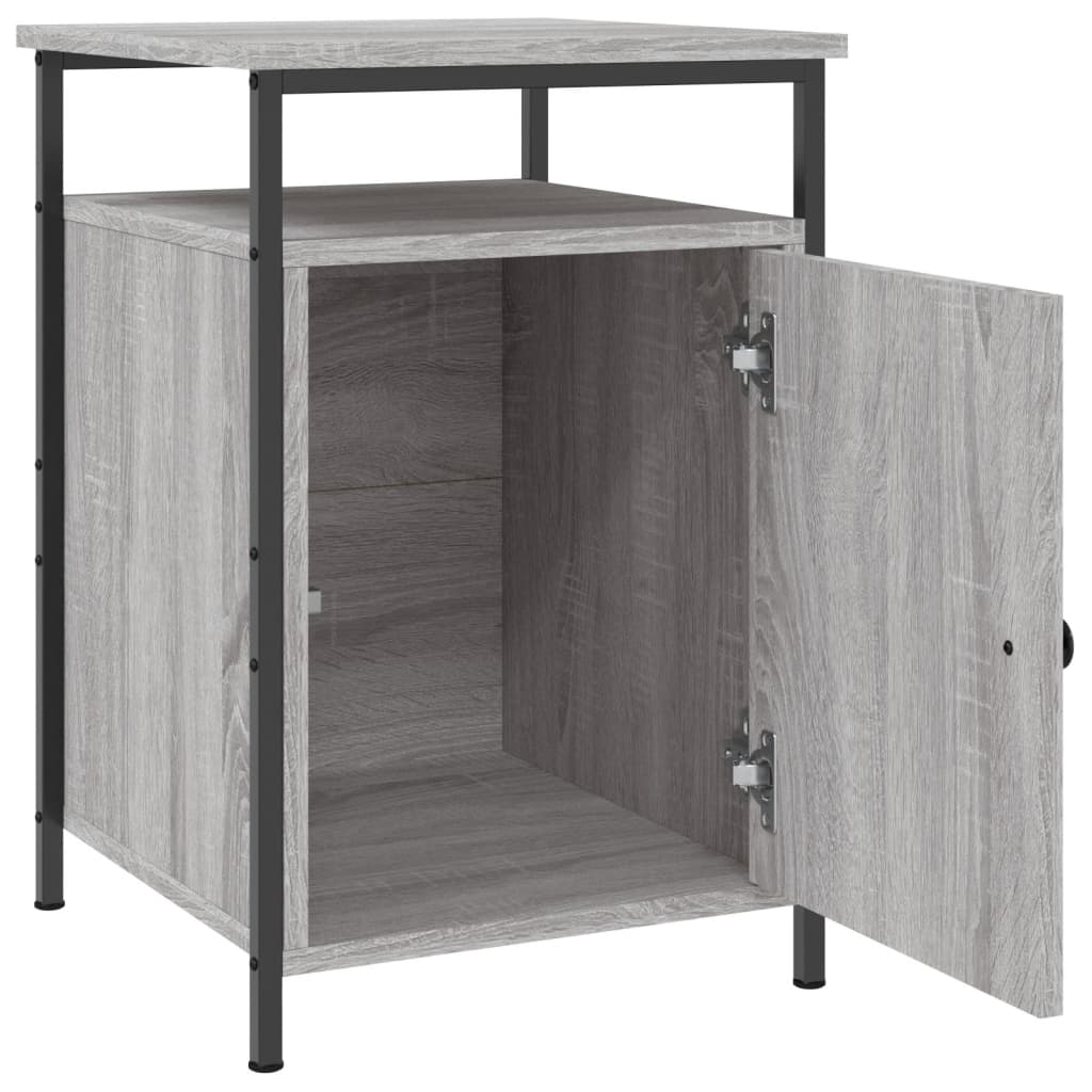 Tables de chevet 2 pcs sonoma gris 40x42x60cm bois d'ingénierie - XIOS