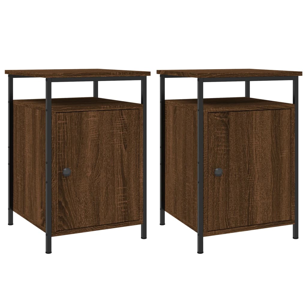 Tables de chevet 2pcs Chêne marron 40x42x60cm Bois d'ingénierie - XIOS