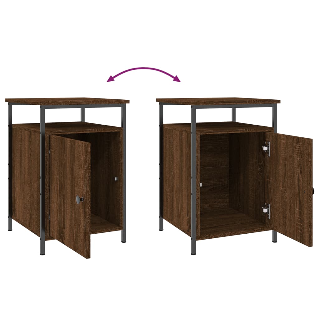 Tables de chevet 2pcs Chêne marron 40x42x60cm Bois d'ingénierie - XIOS
