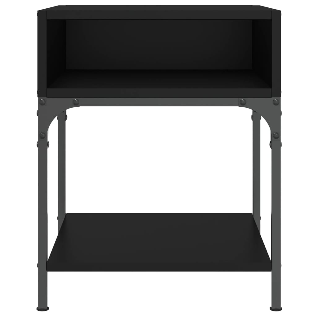 Tables de chevet 2 pcs noir 40x41x50 cm bois d’ingénierie - XIOS