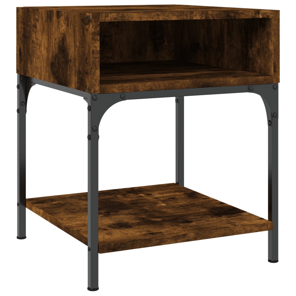 Tables de chevet 2 pcs chêne fumé 40x41x50 cm bois d’ingénierie - XIOS