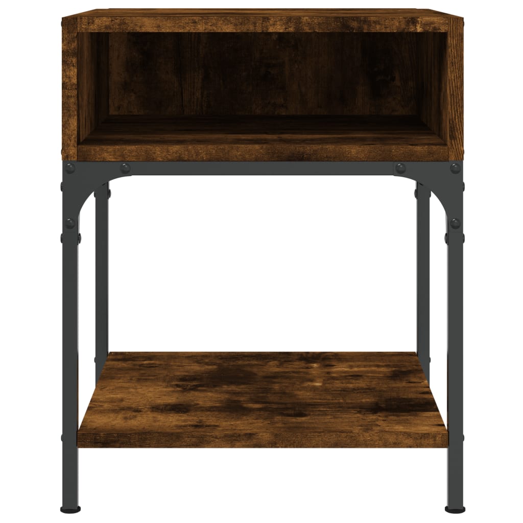 Tables de chevet 2 pcs chêne fumé 40x41x50 cm bois d’ingénierie - XIOS
