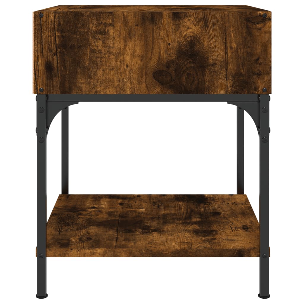 Tables de chevet 2 pcs chêne fumé 40x41x50 cm bois d’ingénierie - XIOS