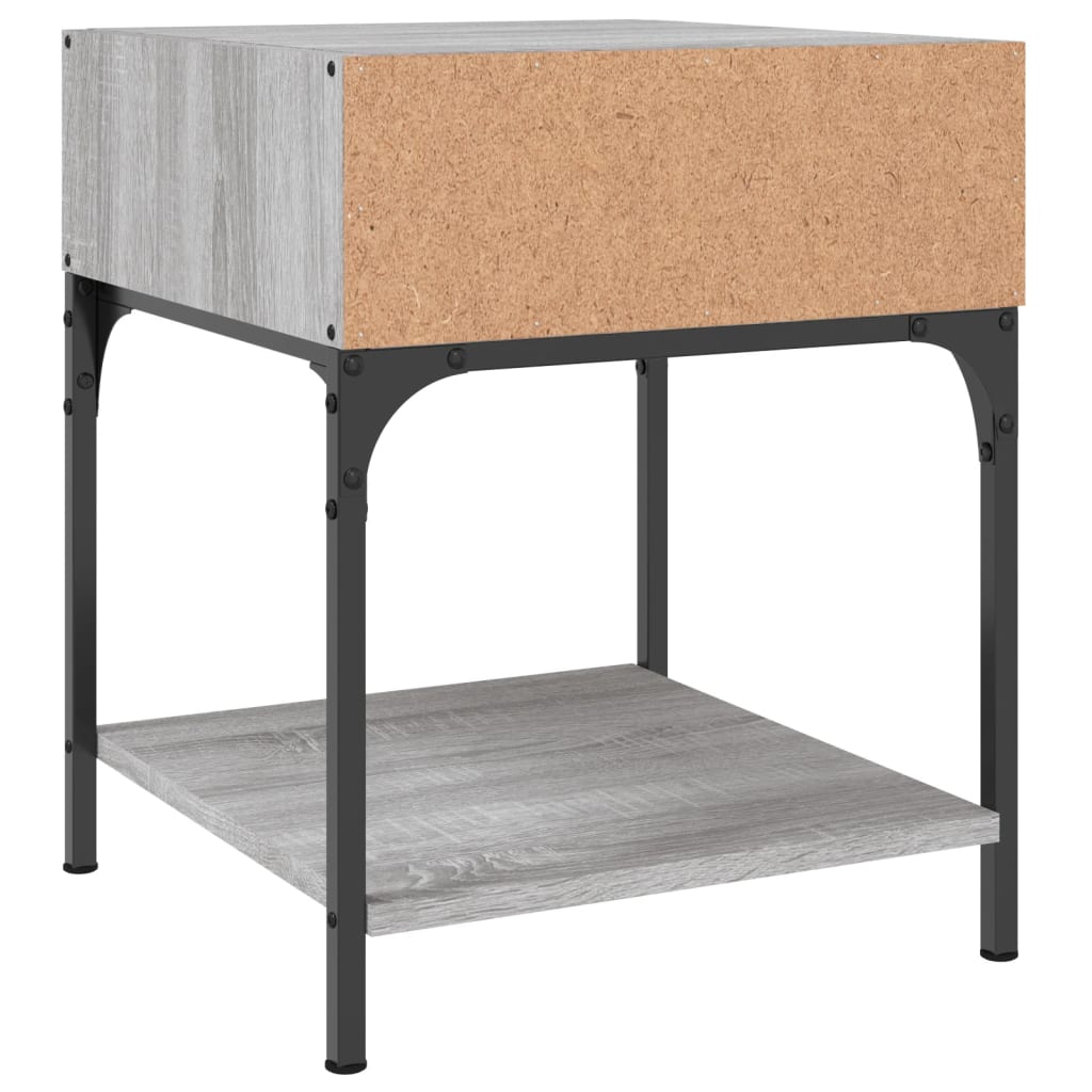 Tables de chevet 2 pcs sonoma gris 40x41x50 cm bois ingénierie - XIOS
