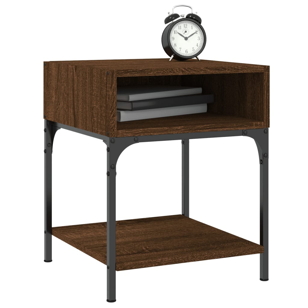 Tables de chevet 2 pcs chêne marron 40x41x50 cm bois ingénierie - XIOS