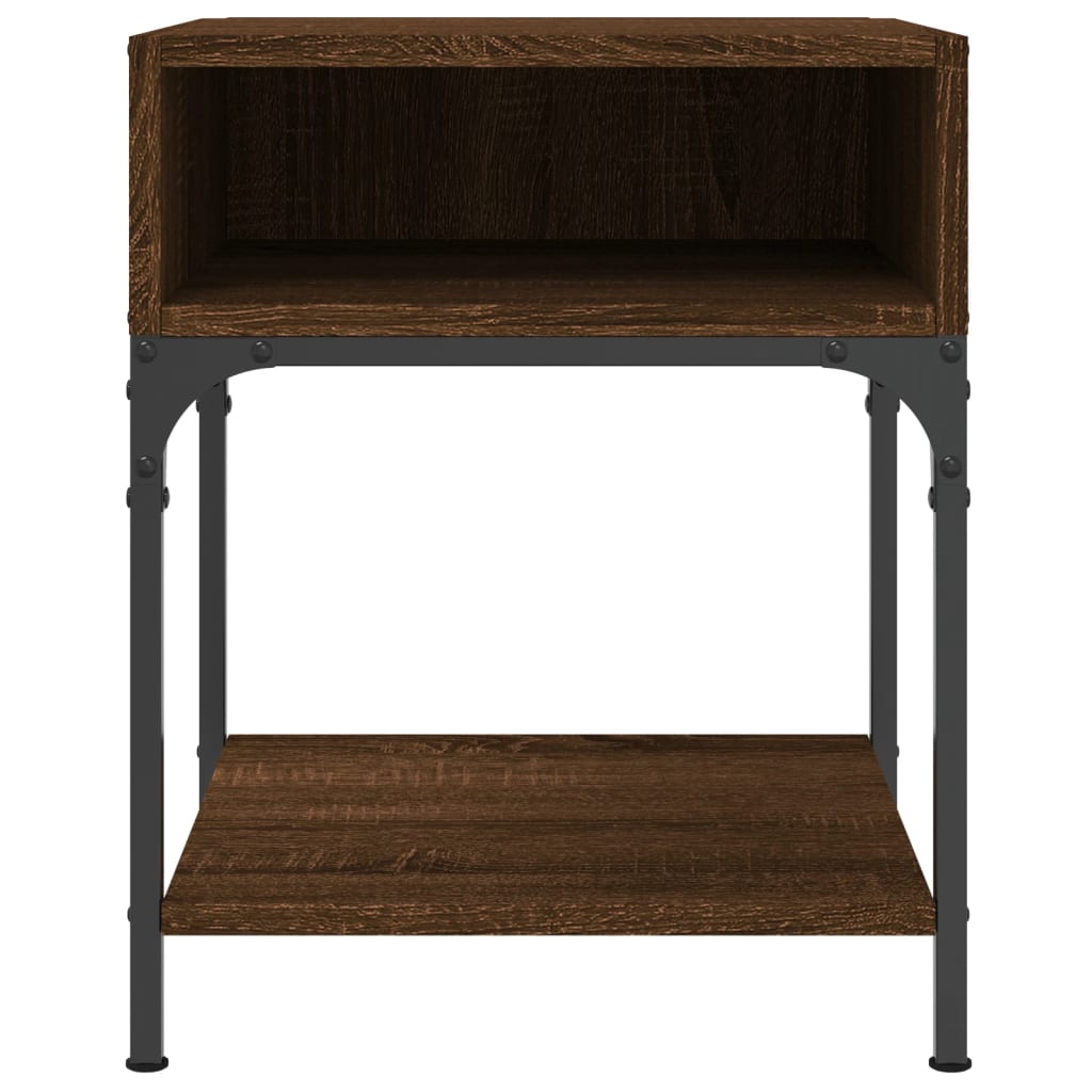 Tables de chevet 2 pcs chêne marron 40x41x50 cm bois ingénierie - XIOS