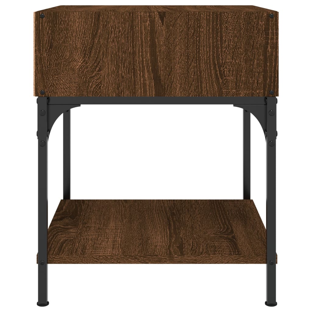Tables de chevet 2 pcs chêne marron 40x41x50 cm bois ingénierie - XIOS