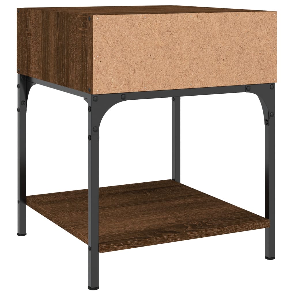 Tables de chevet 2 pcs chêne marron 40x41x50 cm bois ingénierie - XIOS