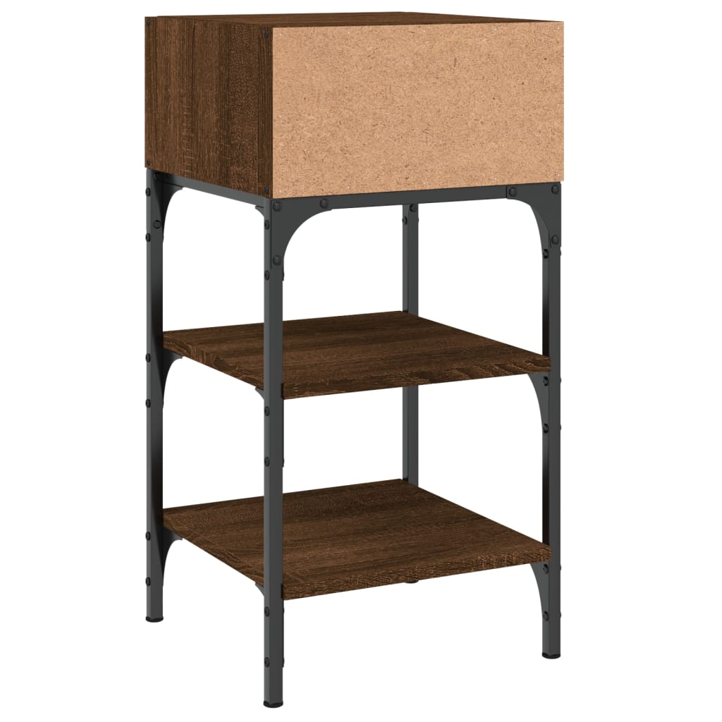 Tables de chevet 2 pcs chêne marron 35x34,5x70 cm - XIOS