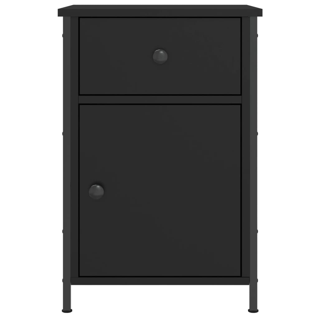 Table de chevet noir 40x42x60 cm bois d’ingénierie - XIOS