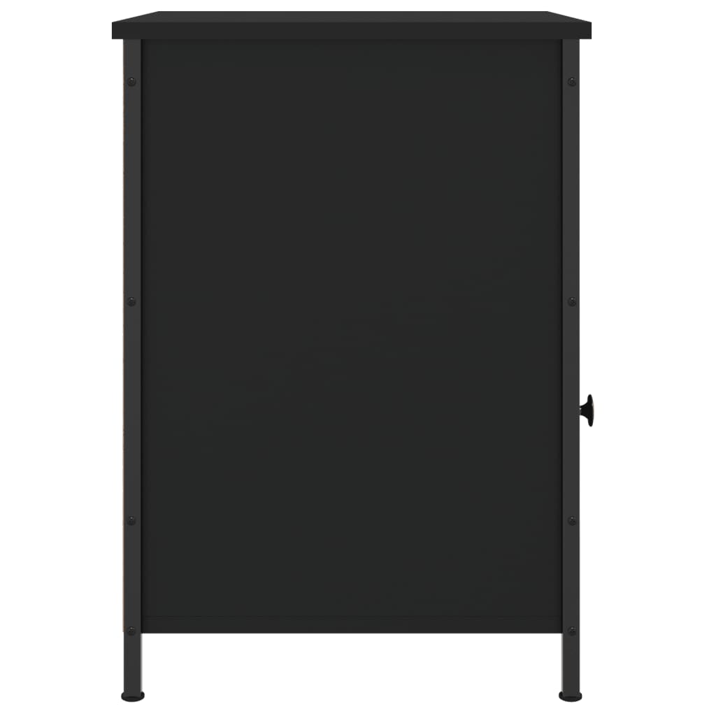 Table de chevet noir 40x42x60 cm bois d’ingénierie - XIOS