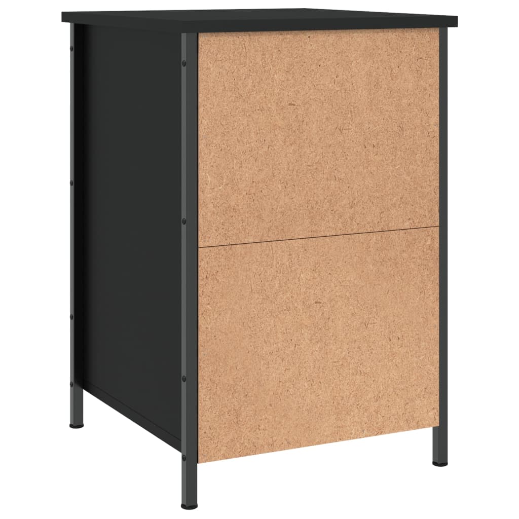 Table de chevet noir 40x42x60 cm bois d’ingénierie - XIOS