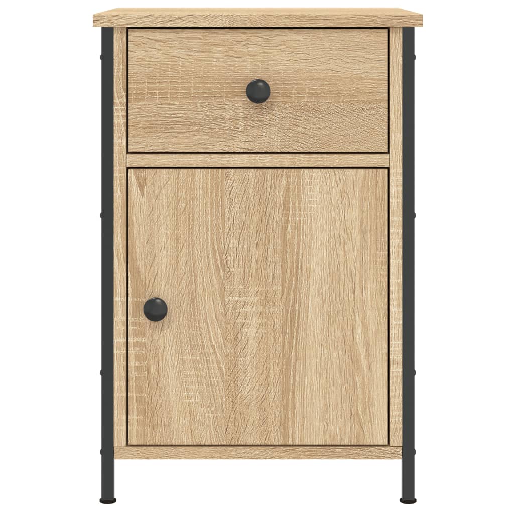Tables de chevet 2pcs chêne sonoma 40x42x60cm bois d'ingénierie - XIOS