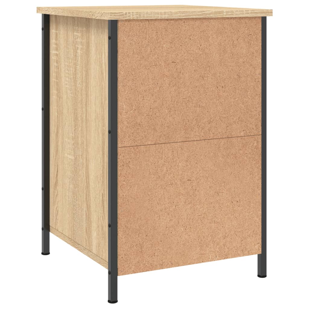 Tables de chevet 2pcs chêne sonoma 40x42x60cm bois d'ingénierie - XIOS