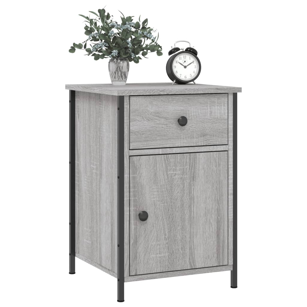 Table de chevet sonoma gris 40x42x60 cm bois d'ingénierie - XIOS