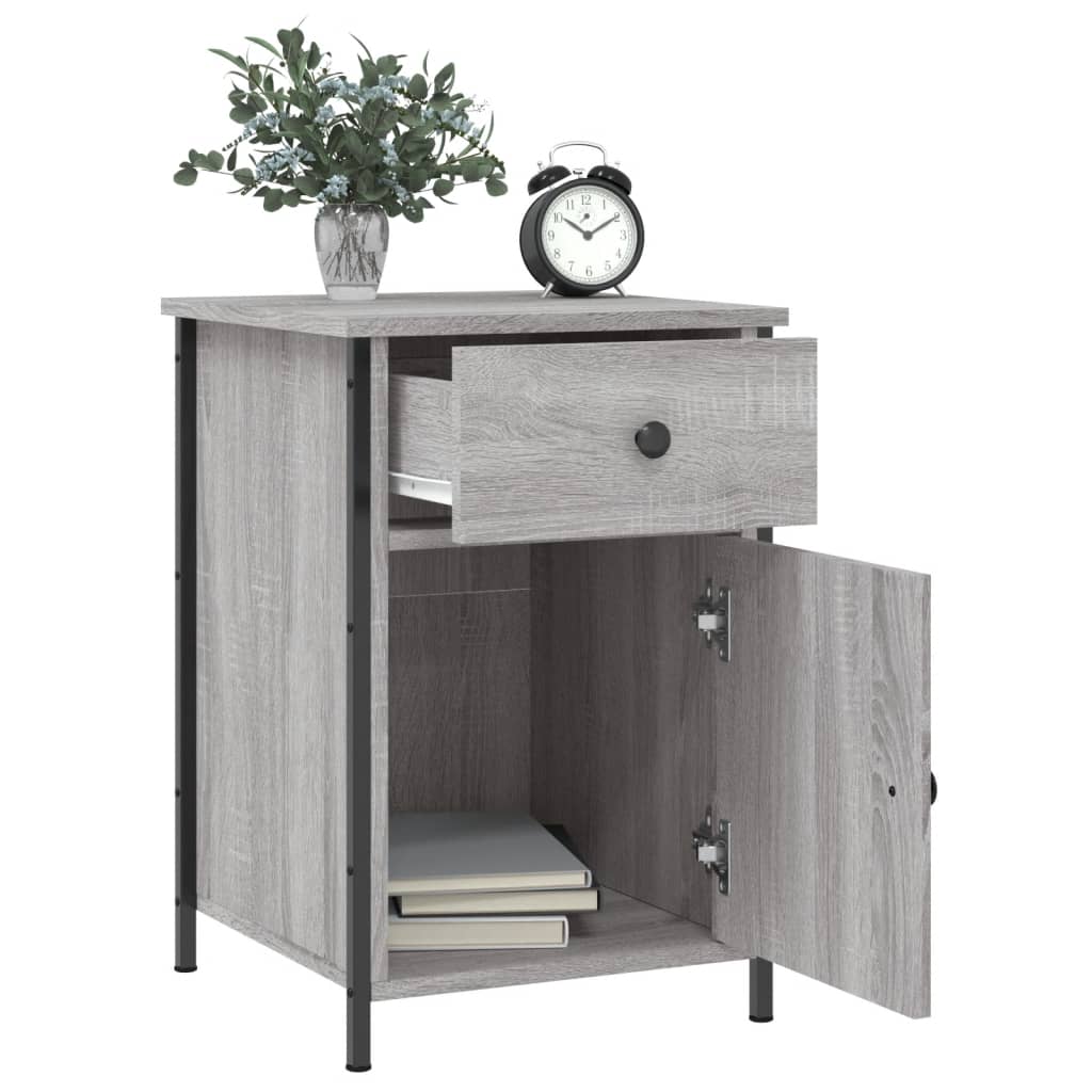 Table de chevet sonoma gris 40x42x60 cm bois d'ingénierie - XIOS