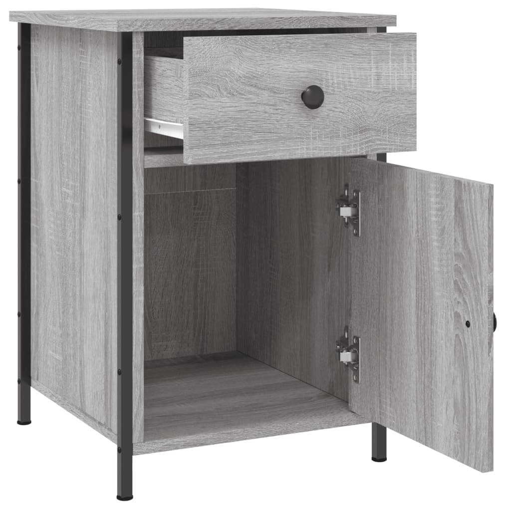 Table de chevet sonoma gris 40x42x60 cm bois d'ingénierie - XIOS