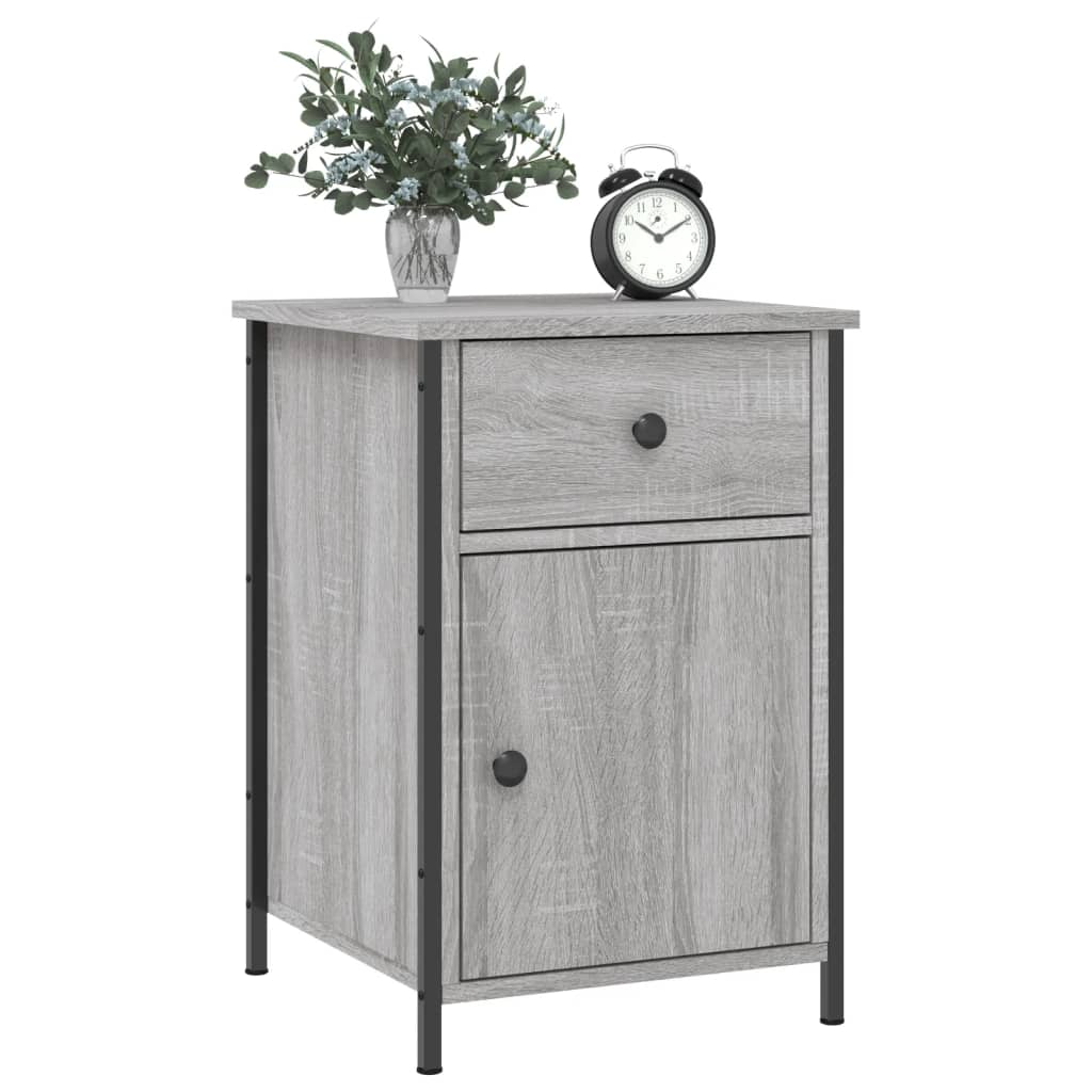 Tables de chevet 2 pcs sonoma gris 40x42x60cm bois d'ingénierie - XIOS