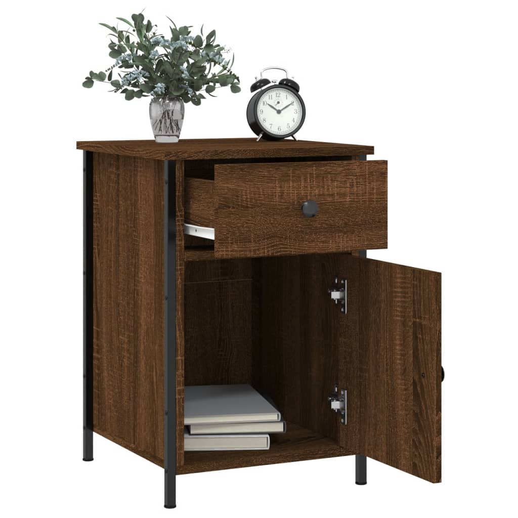 Tables de chevet 2pcs Chêne marron 40x42x60cm Bois d'ingénierie - XIOS