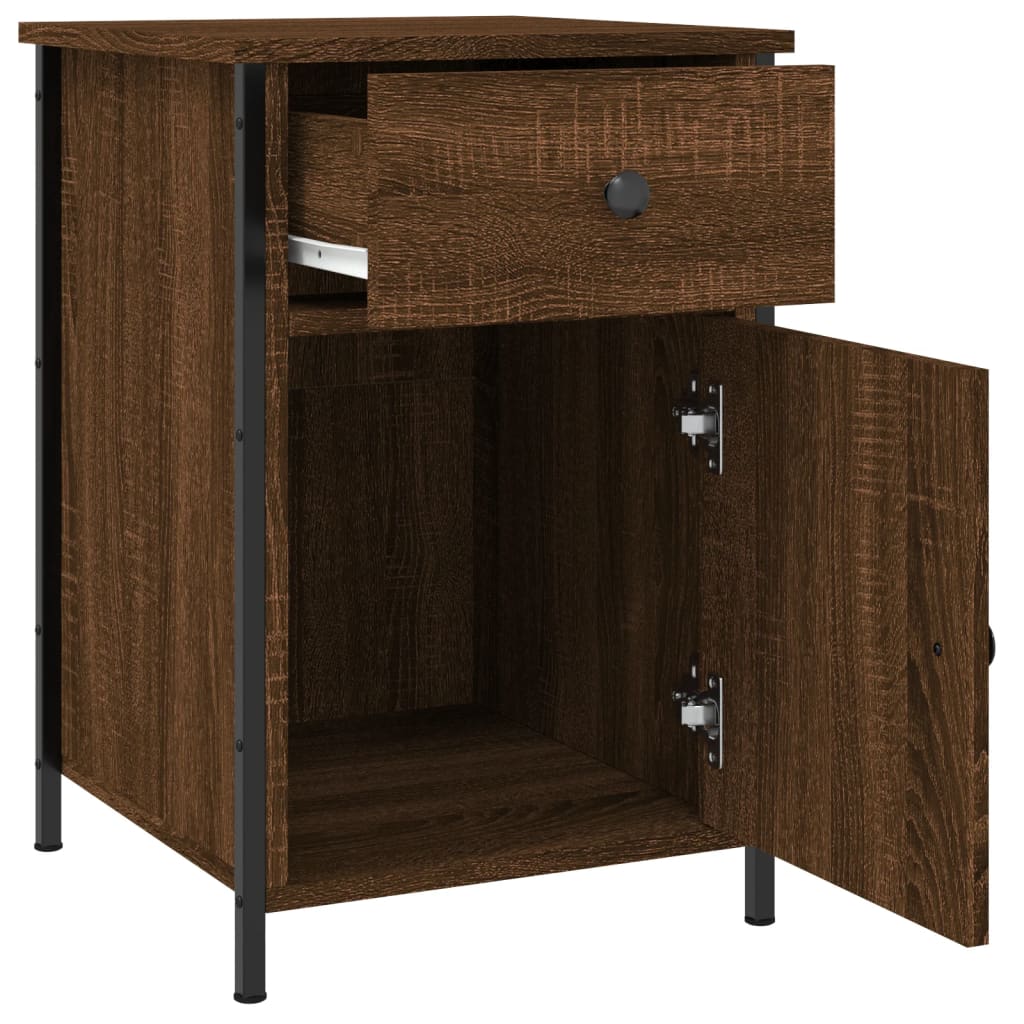 Tables de chevet 2pcs Chêne marron 40x42x60cm Bois d'ingénierie - XIOS