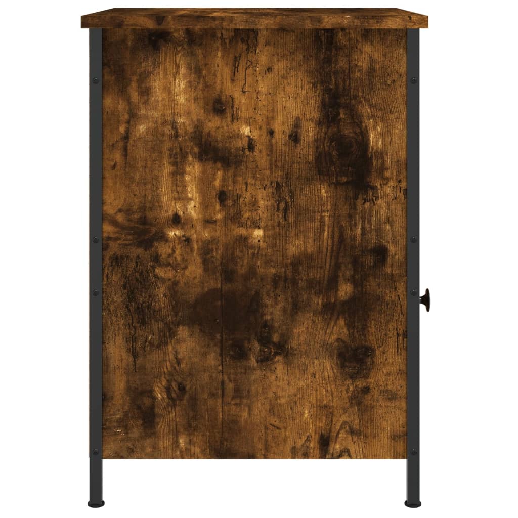 Table de chevet chêne fumé 40x42x60 cm bois d'ingénierie - XIOS