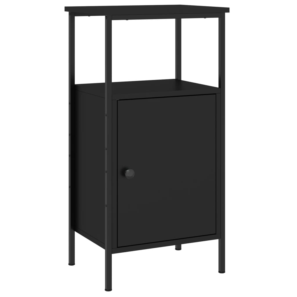 Tables de chevet 2 pcs noir 41x31x80 cm bois d’ingénierie - XIOS