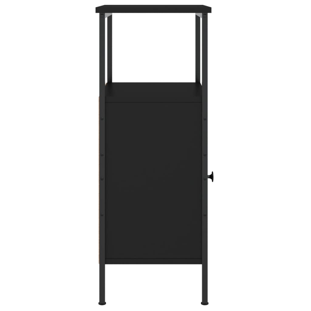 Tables de chevet 2 pcs noir 41x31x80 cm bois d’ingénierie - XIOS