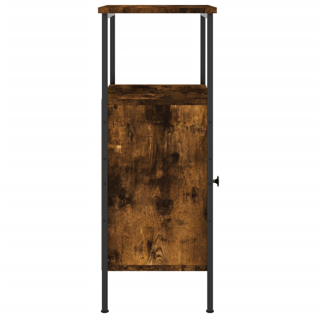 Table de chevet chêne fumé 41x31x80 cm bois d'ingénierie - XIOS
