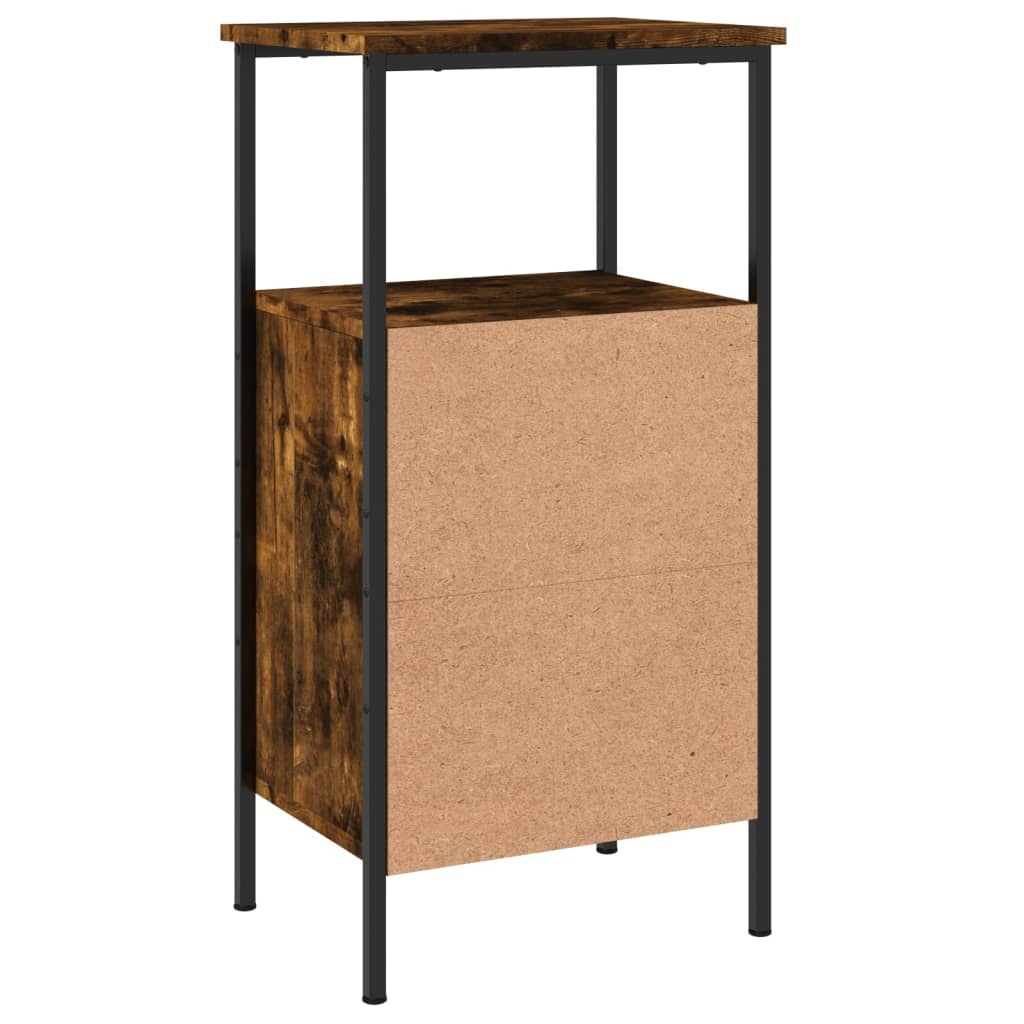 Tables de chevet 2 pcs chêne fumé 41x31x80 cm bois ingénierie - XIOS