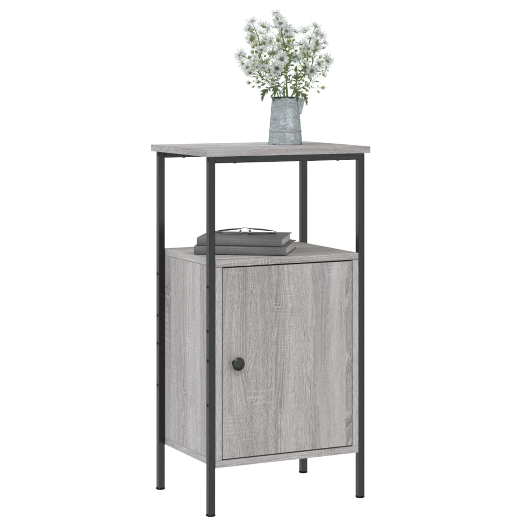 Table de chevet sonoma gris 41x31x80 cm bois d'ingénierie - XIOS