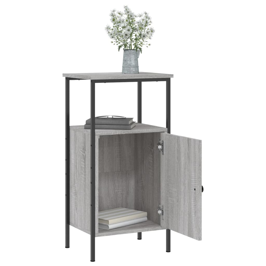 Table de chevet sonoma gris 41x31x80 cm bois d'ingénierie - XIOS