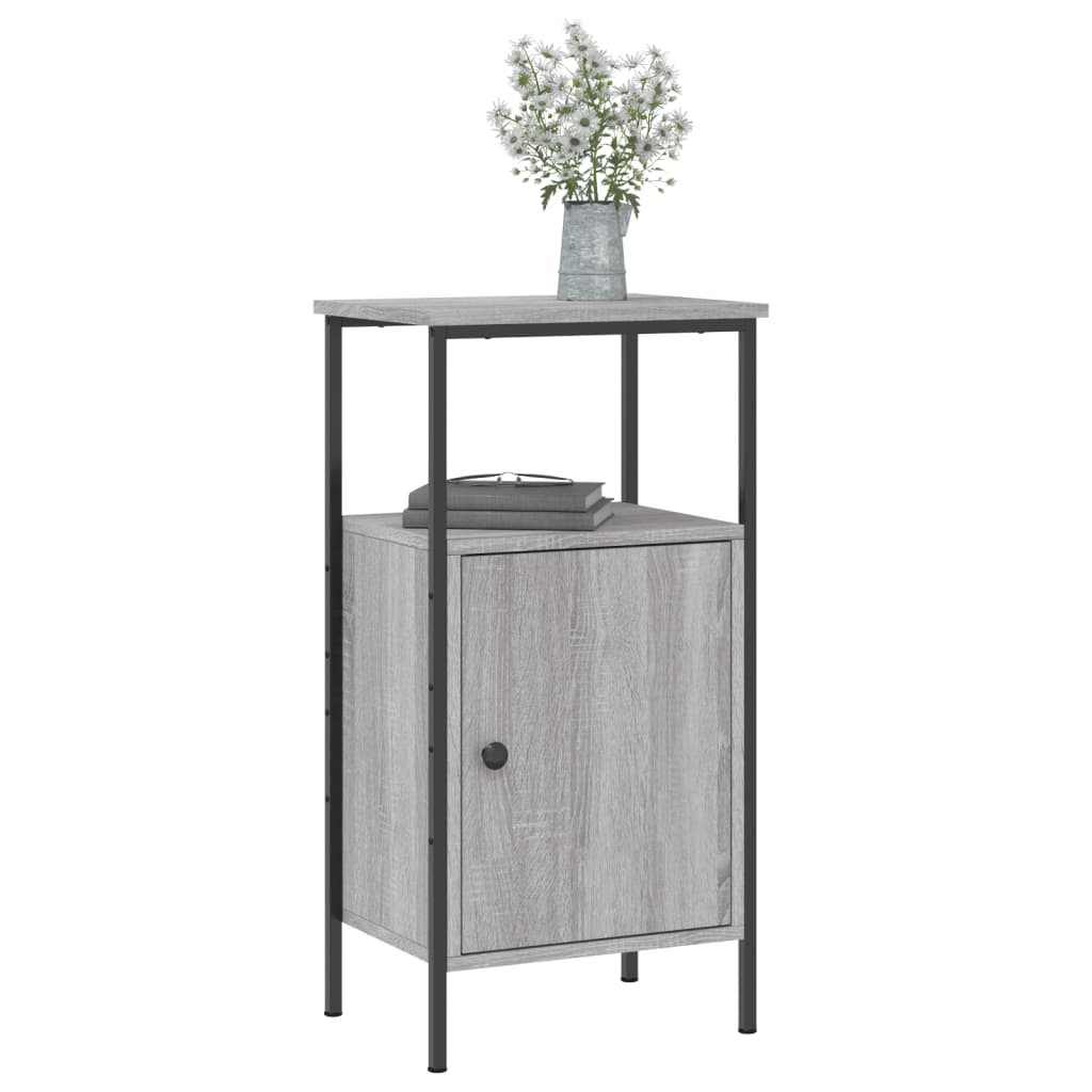 Tables de chevet 2 pcs sonoma gris 41x31x80cm bois d'ingénierie - XIOS