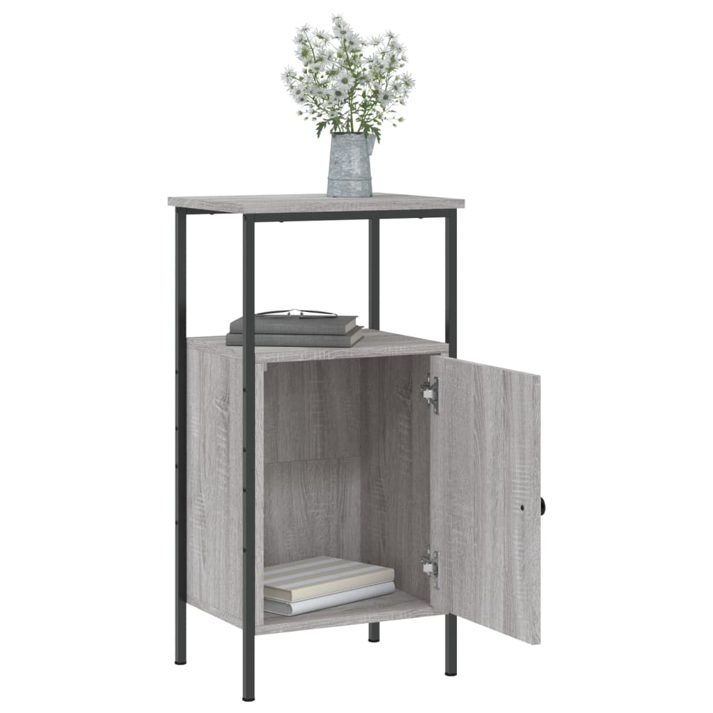 Tables de chevet 2 pcs sonoma gris 41x31x80cm bois d'ingénierie - XIOS