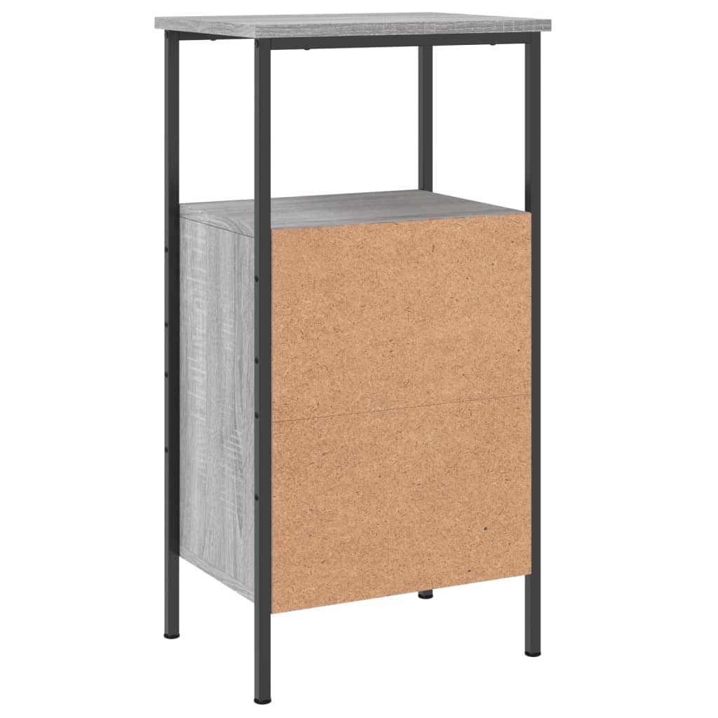 Tables de chevet 2 pcs sonoma gris 41x31x80cm bois d'ingénierie - XIOS