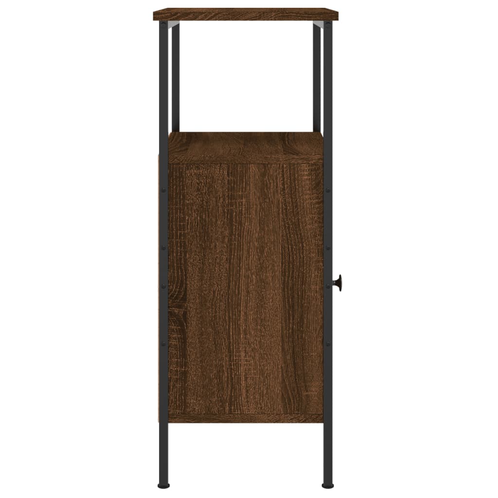 Table de chevet chêne marron 41x31x80 cm bois d'ingénierie - XIOS