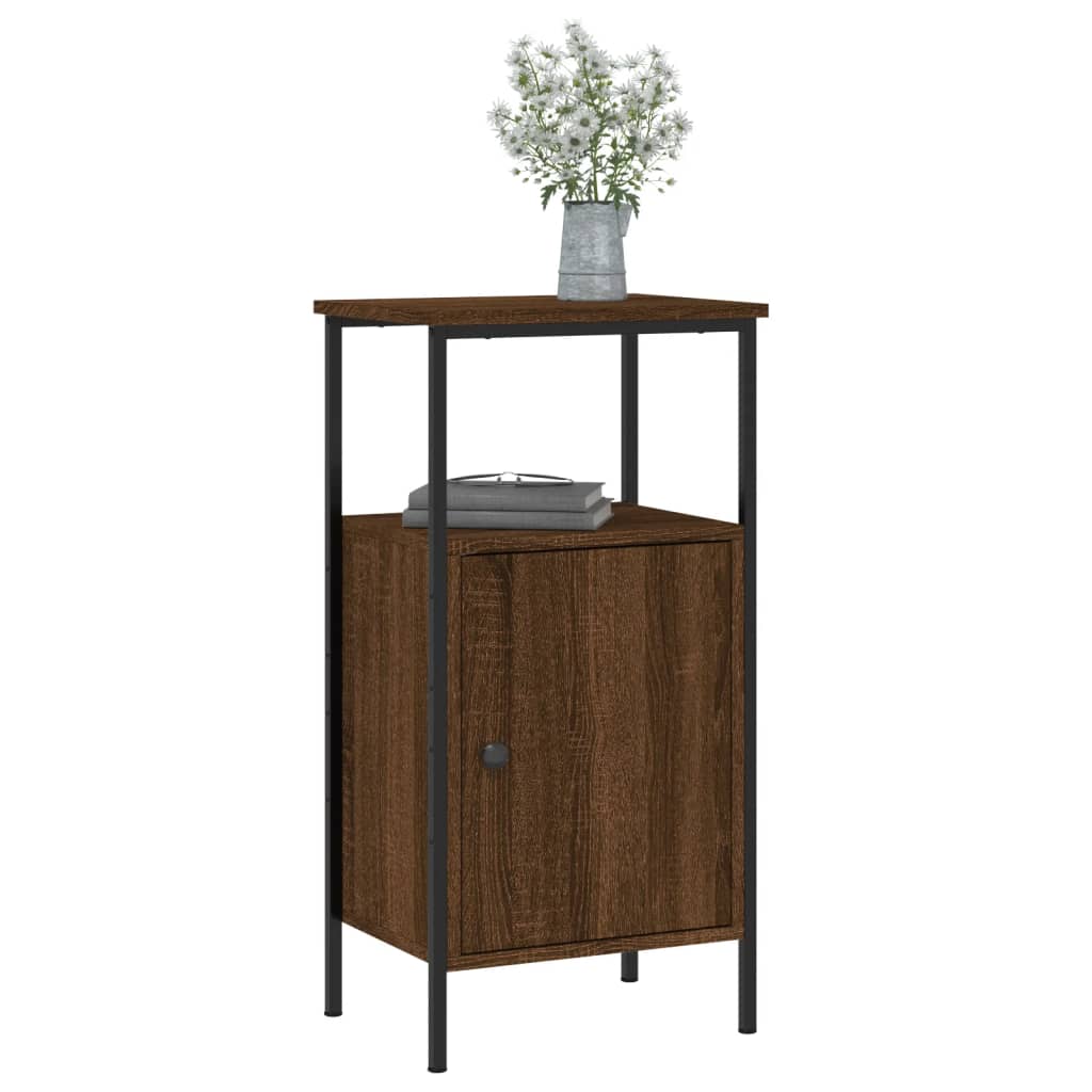 Tables de chevet 2 pcs chêne marron 41x31x80 cm bois ingénierie - XIOS