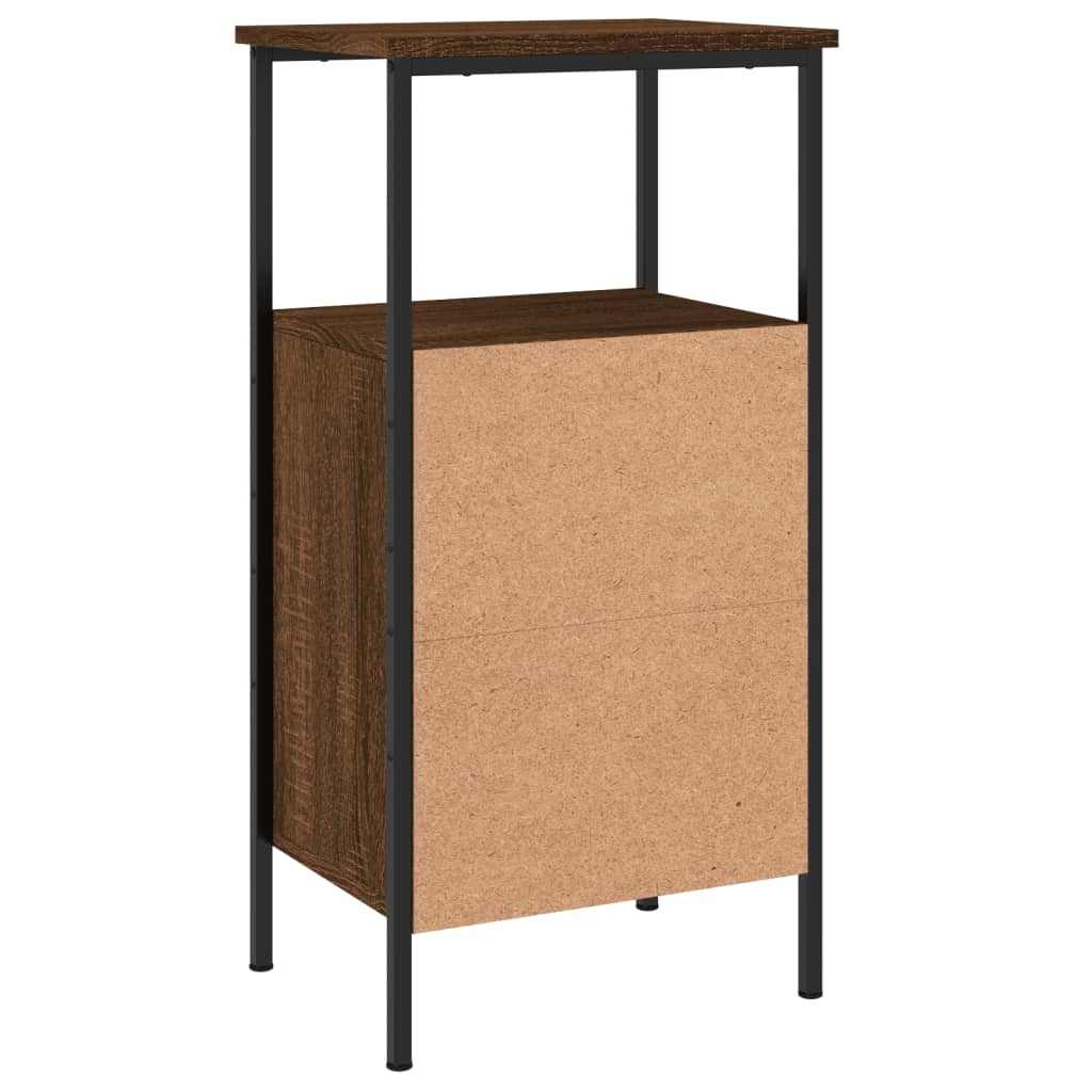 Tables de chevet 2 pcs chêne marron 41x31x80 cm bois ingénierie - XIOS