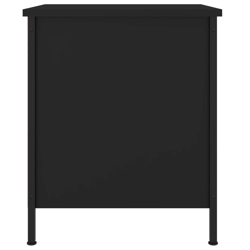 Tables de chevet 2 pcs noir 40x42x50 cm bois d’ingénierie - XIOS
