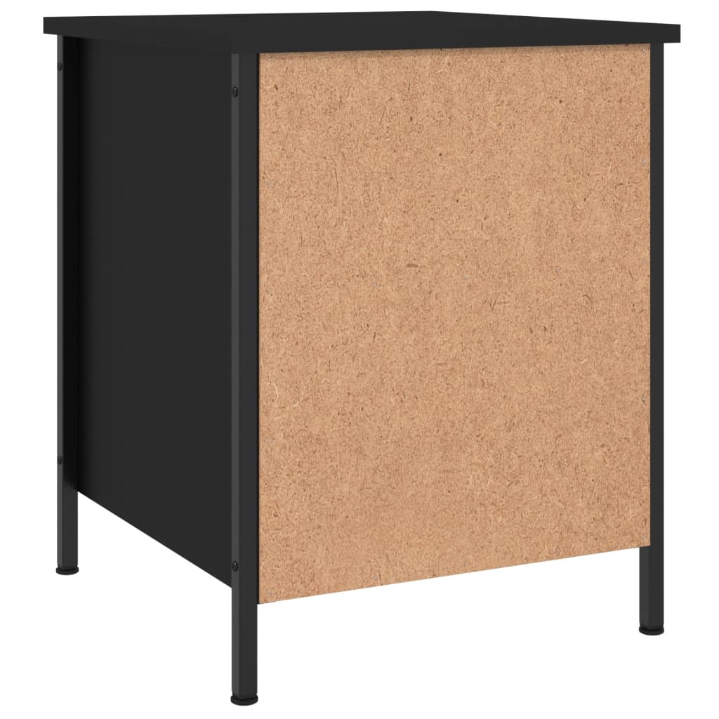 Tables de chevet 2 pcs noir 40x42x50 cm bois d’ingénierie - XIOS