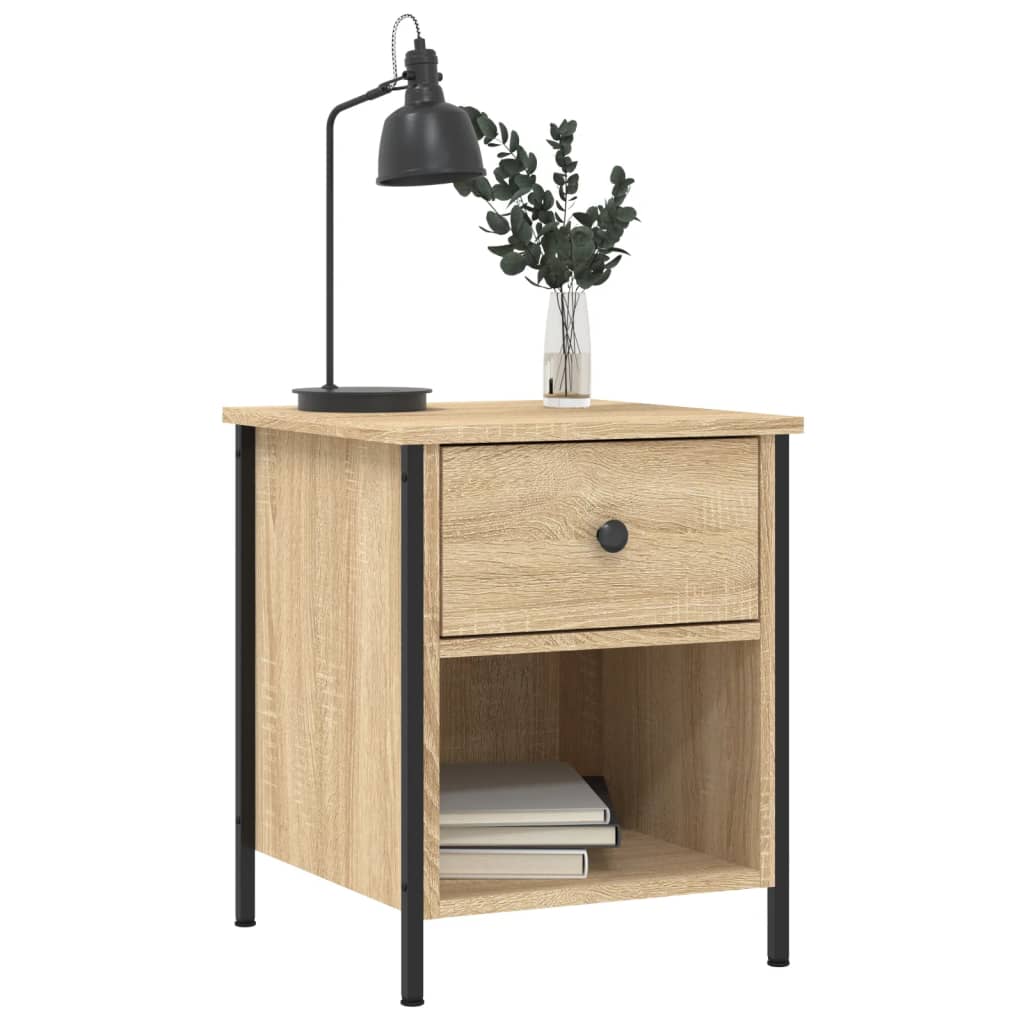 Tables de chevet 2 pcs chêne sonoma 40x42x50 cm bois ingénierie - XIOS