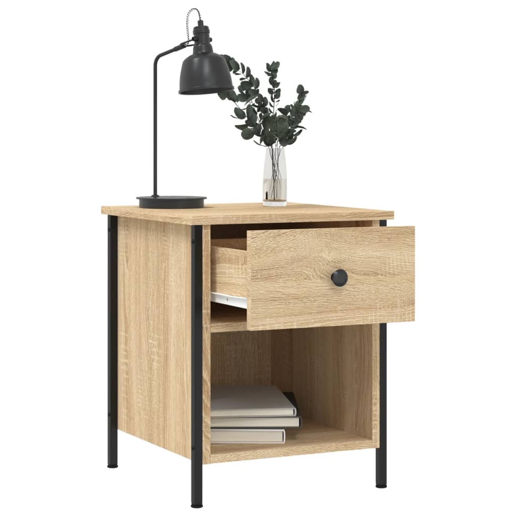 Tables de chevet 2 pcs chêne sonoma 40x42x50 cm bois ingénierie - XIOS