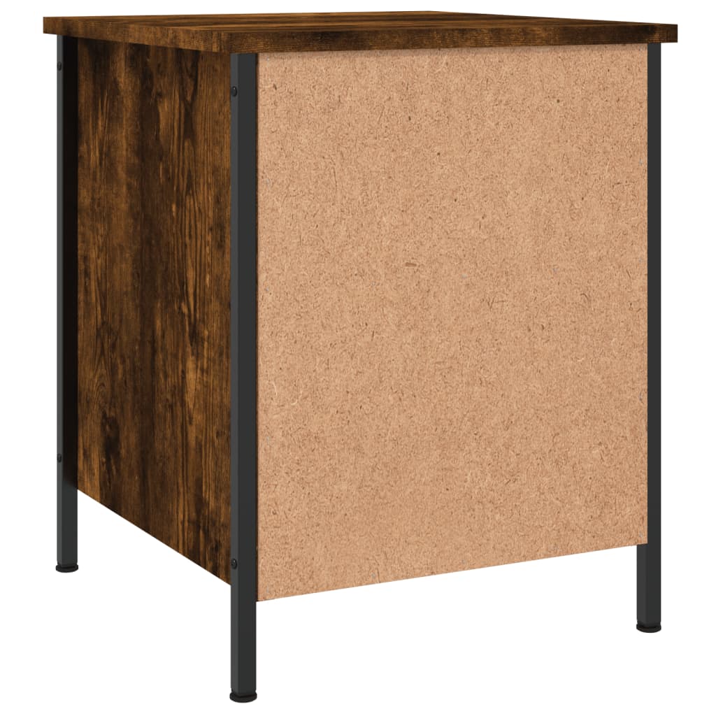 Tables de chevet 2 pcs chêne fumé 40x42x50 cm bois ingénierie - XIOS