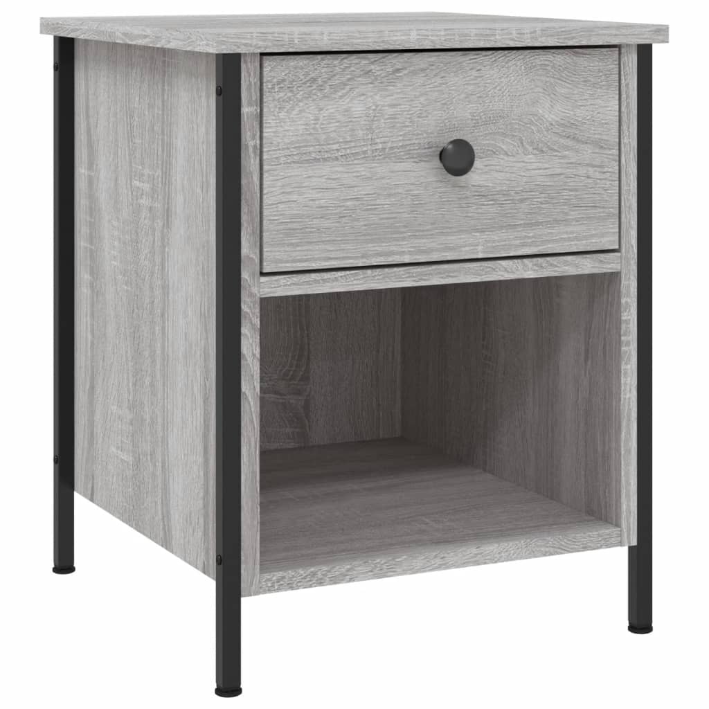 Tables de chevet 2 pcs sonoma gris 40x42x50cm bois d'ingénierie - XIOS