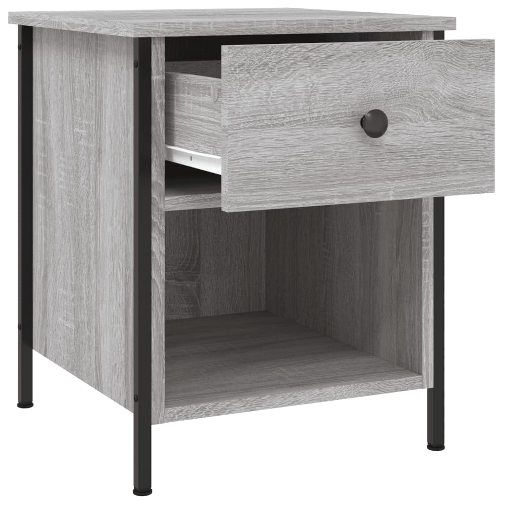 Tables de chevet 2 pcs sonoma gris 40x42x50cm bois d'ingénierie - XIOS