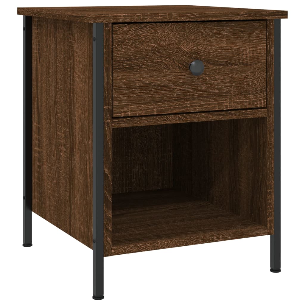 Tables de chevet 2pcs chêne marron 40x42x50cm bois d'ingénierie - XIOS