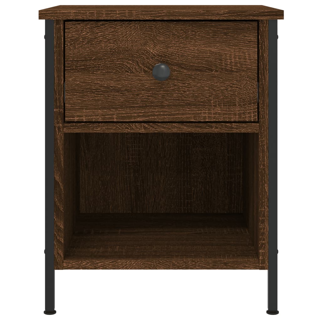 Tables de chevet 2pcs chêne marron 40x42x50cm bois d'ingénierie - XIOS