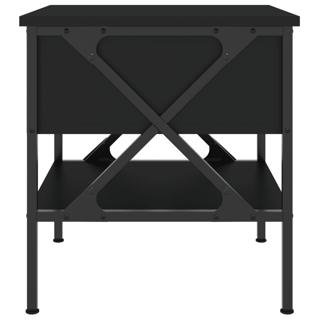 Tables de chevet 2 pcs noir 40x42x45 cm bois d’ingénierie - XIOS