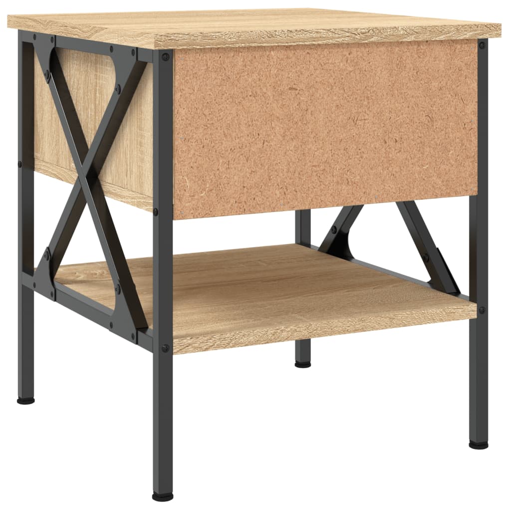 Table de chevet chêne sonoma 40x42x45 cm bois d'ingénierie - XIOS