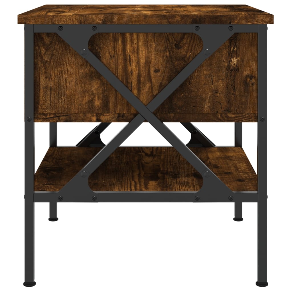 Tables de chevet 2 pcs chêne fumé 40x42x45 cm bois d’ingénierie - XIOS