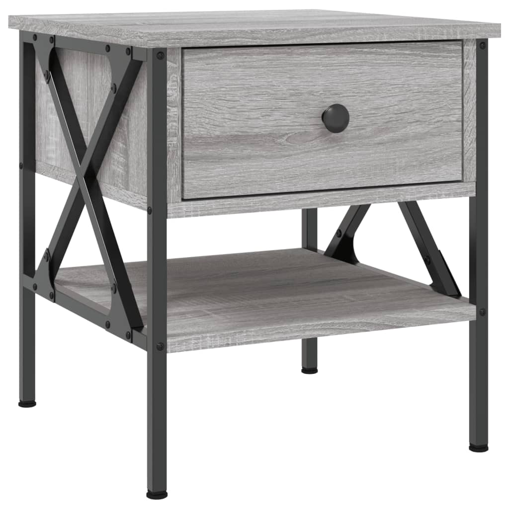 Tables de chevet 2 pcs sonoma gris 40x42x45 cm bois ingénierie - XIOS